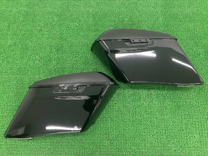 ツーリング パニアケース 左右 黒 90200729/90200730 ハーレー 純正 中古 バイク 部品 14-22年 FLHT FLHX FLTR サイドバッグ 車検 Genuine