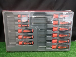 未使用品 Snap-on スナップオン ソフトグリップ コンビネーション スクリュードライバーセット 12ピース SGDXW120BO オレンジ