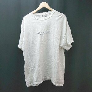 ◇ W.W.G オーバーサイズ ラウンドネック カジュアル シンプル 半袖 tシャツ サイズF ホワイト レディース E