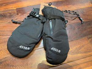 ★ 24-25 べスプ VESP ミトンスノーグローブ Vent Warm Mitten VPMG1034 スノーボード MITT ブラック 手袋 sizeM 新品未使用タグ付