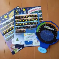 光る　星座早見　星空観察　ベネッセ　進研ゼミ　小学講座　理科　月星観察ポスター