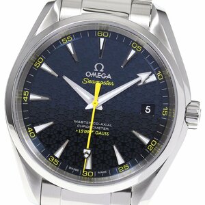 ☆美品 【OMEGA】オメガ シーマスター アクアテラ ジェームズ・ボンド007 231.10.42.21.03.004 自動巻き メンズ_735537【ev15】