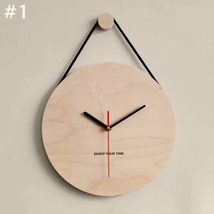 壁掛時計 おしゃれ かわいい 木製 北欧 アナログ 丸 メープル材 シンプル 木 白木 高級 モダン ナチュラル 直径30cm 壁掛け時計 ☆#1
