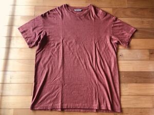 AURALEE SEAMLESS CREW NECK TEE BRICK