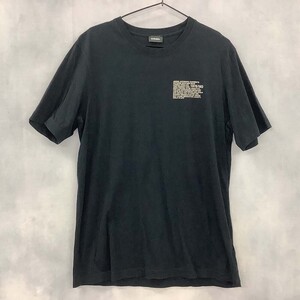 DIESEL ディーゼル Tシャツ 半袖 クルーネック ロゴ ブラック系 M / 小型便OK [PT14384]