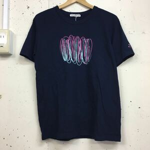 (k) mina perhonen ミナペルホネン Dance New Air 非売品 フェスティバル Tee tシャツ ネイビー 紺 サイズM コットン 日本製