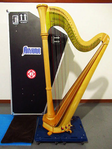 直接見学可能 AOYAMA HARP 青山ハープ 47弦 Etude47 47EW エチュード47 弦楽器 ハードケース付き