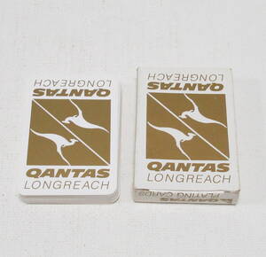 レトロ カンタス航空 トランプ (金箱) Qantas Airways　/Vintage PLAYING CARDS