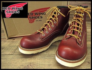 送料無 未使用 デッドストック 廃盤 USA製 RED WING レッドウィング 2924 15年製 LINEMAN 6インチ レザー ラインマン ブーツ 赤茶 27.0 ①