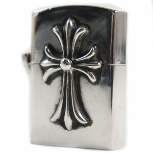 美品●CHROME HEARTS クロムハーツ V1スモール SV925 CHクロス ZIPPO ジッポライター オイルライター シルバー 総重量121.6g メンズ