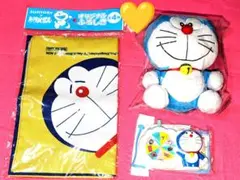 ✿美品✿セキグチ★ドラえもんヌイグルミМサイズ　オリジナル風呂敷　♡ルーレット✿