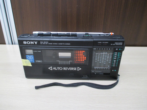 SONY ソニー マルチバンドラジカセ WA-8000 ラジオ ジャンク品 ラジオ受信のみOK 1980年代 昭和レトロ 9バンドチューナー 苫小牧西店