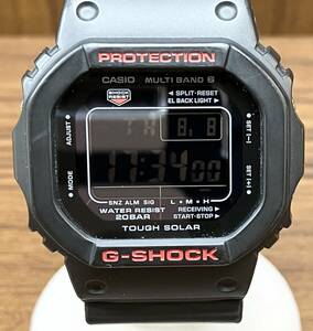 CASIO カシオ G‐SHOCK ジーショック GW-5000HR 電波ソーラー デジタル ブラック ラバーバンド 腕時計