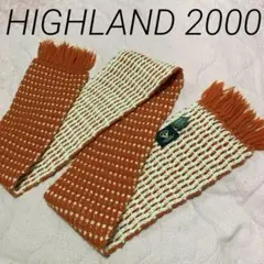 HIGHLAND 2000 マフラー オレンジ 白