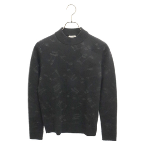 SAINT LAURENT PARIS サンローランパリ 16AW MUSIC NOTE SWEATER エディ期 モヘア 音符デザイン ニットセーター ブラック 440788 Y1PZ1