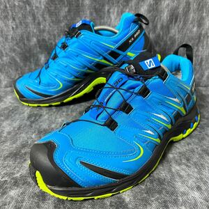 【美品】SALOMON サロモン　XA PRO 3D GTX 370814 トレッキングシューズ　登山靴　スニーカー　ゴアテックス　28cm ブルー　＊CN