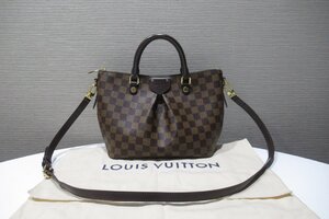 ルイヴィトン LOUIS VUITTON シエナ PM N41545 ダミエ 美品 2WAY バッグ ショルダーバッグ ブラウン 中古 ランクA BRB・バッグ・財布