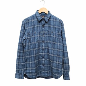 99 RRL Ralph Lauren ダブルアールエル ラルフローレン Indigo Plaid Double-Faced Workshirt インディゴプラットダブルフェイスシャツ