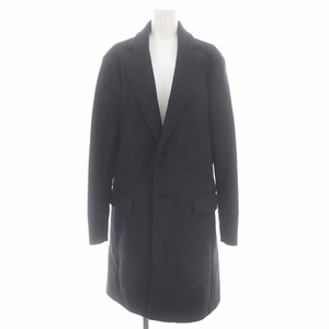 シップス SHIPS Super140s Melton Chester coat コート アウター チェスター ロング 総裏地 ウール M ダークグレー /DO ■OS レディース