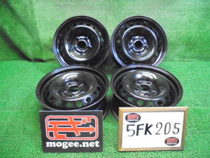 5FK205 R23)) 送料無料 ルノー カングー純正 15インチスチールホイール4本セット 15×6J 108×5H +44