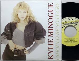 【蘭7】 KYLIE MINOGUE / I SHOULD BE SO LUCKY / B面インスト / 1988 オランダ盤 7インチシングルレコード EP 45 EUROBEAT