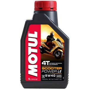 MOTUL (モチュール) SCOOTER POWER LE スクーターパワー エルイー 100%化学合成オイル 5W40 1L 品番108973