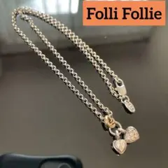 ❤フォリフォリネックレス　K18 SV925❤　Folli Follie