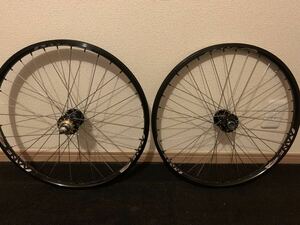 お宝　profileraching SUNringle 24inch 36H リムハブ　前後set プロファイル　サンリングル　BMX MTB