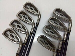 MacGregor MI-660V アイアン8本セット(4-9,PW,SW) flex:不明 メンズ右 オリジナルカーボンシャフト マグレガー アイアンセット