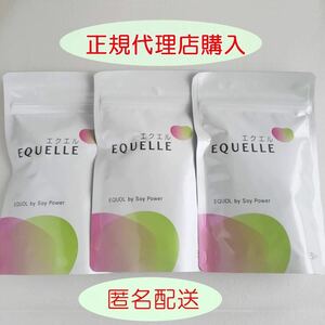 【正規品・匿名配送】　大塚製薬 エクエル（120粒 ×３袋）パウチ新品　大豆イソフラボン　エクオール　更年期