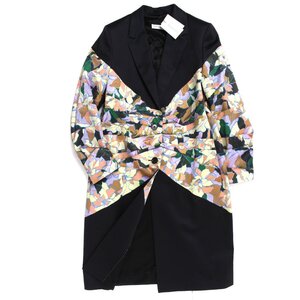 【タグ付き・新品・定価205,700円】DRIES VAN NOTEN RICHY BIS 3150 W.W.COAT size36 ブラック ドリスヴァンノッテン 花柄コート