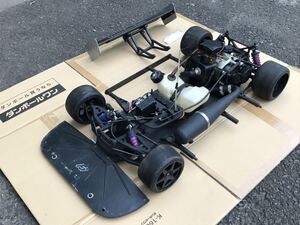 送料無料　1/5 FG メルセデスベンツ ザウバー Cカー エンジンカー ラジコン車体 MERCEDES BENZ SAUBER RACING ZENOAH 当時物 旧車