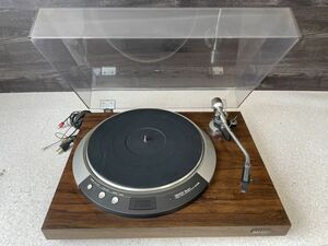 1円 動作品 DENON デノン DP-50M ターンテーブル レコードプレーヤー オーディオテクニカ シェル付き カートリッジ AT130E LS-12 セット 