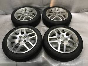 スズキ純正 14インチ 14x4.5Ｊ+45 PCD 100 4H アルミホイール BRIDGESTONE タイヤ 155/55R14 中古 ワゴンＲ 流用等