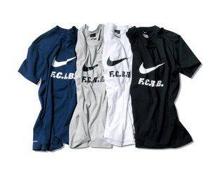 送料無料 新品　NIKE FCRB DRI-FIT AUTHENTIC SWOOSH TEE グレー　M　タグつき