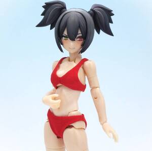 【神姫工房】Summer Style: ハイカットビキニ「紅」 メガミデバイス専用水着 1/12 ドール服