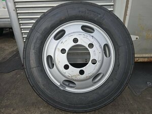 ◎A3031 ① ◎トラックタイヤ 1本 ■ 10mm山 年 TOPY スチール 19.5x6.75 ６穴 オフセット 136 ■ラジアル BRIDGESTONE R173 ■245/70R19.5