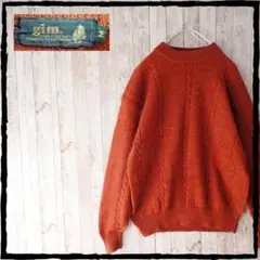 美品 gim 厚手 ニット セーター WOOL ウール 毛 100％ サイズ M