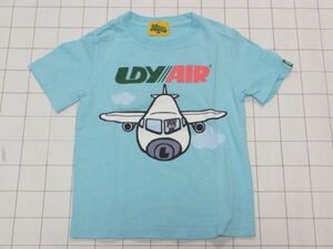 ◆Tシャツ 子供用 半袖 サイズ(M) Laundry(ランドリー) LDY AIR(ランドリーエアー)◆古着 同梱可 キッズ Kids Child 飛行機 パイロット