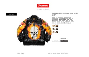 正規品 新品 未開封 SS19 Supreme Vanson Leathers Ghost Rider Jacket シュプリーム バンソン レザー ゴースト ライダー ジャケット