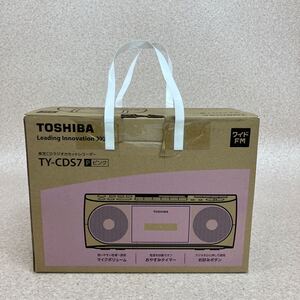 Z2120 動作良好 美品 TOSHIBA 東芝 TY-CDS7 CDラジカセ ピンク 動作品 箱付き 中古 現状販売