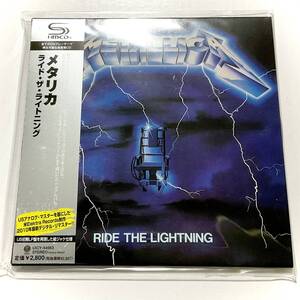 未開封　紙ジャケットCD　METALLICA　ライド・ザ・ライトニング　SHM-CD　UICY-94663　　　T017