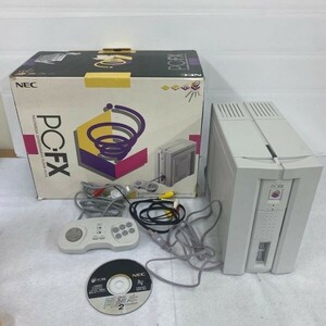 L139-K57-149 NEC PCFX 日本電気ホームエレクトロニクス PC-FX 本体 レトロゲーム機 箱/コントローラー/ゲームソフト 同級生2 付 通電OK ①