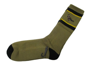 新品☆即決 ANTIHERO アンタイヒーロー BASIC PIGEON EMB SOCKS ハト刺繍 靴下 SIZE:FREE(27cm前後の方対応) L.KHAKI.アンチヒーロー.