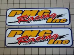 正規品 PMC inc Racing ステッカー 2枚 100×29mm