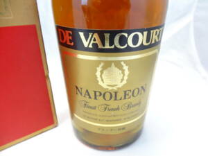 バルクール　ナポレオン　デ ヴァルコート　NAPOLEON DE VALCOURT　ブランデー 特級　700ml　40%　箱付き 　未開栓　古酒