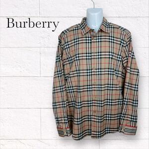 バーバリー BURBERRY 長袖シャツ チェック 現行タグ ノバチェック ビッグサイズ XXL