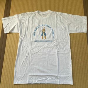 ピーターラビット Tシャツ THE WORLD OF PETER RABBIT 半袖シャツ 90s シングル袖 ヴィンテージTシャツ peter rabbit ビアトリクス・ポター