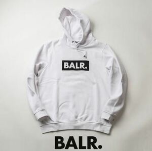 新品未使用 BALR. ボーラー ブランドフーディー パーカー　balr　ボックスロゴ　ホワイト　L 定価29,700円