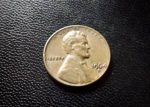 アメリカ合衆国　1セントコイン　1964年　D刻印　　送料無料です。（7410）リンカーン　USA貨幣　お金 貨幣　硬貨　ペニー　　